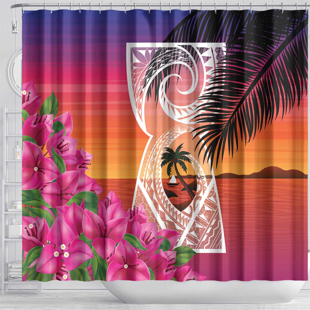 Guam Chamorro Shower Curtain Artsy Latte Stone