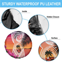 Guam Chamorro Spare Tire Cover Artsy Latte Stone