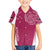 Personalised New Zealand Rugby Family Matching Short Sleeve Bodycon Dress and Hawaiian Shirt Aotearoa Champions - Pink Version