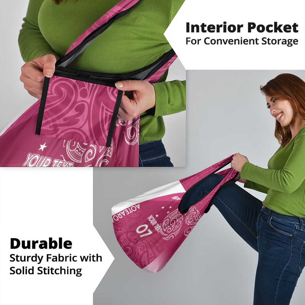 Personalised New Zealand Rugby Grocery Bag Aotearoa Champions - Pink Version