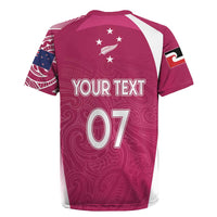 Personalised New Zealand Rugby Rugby Jersey Aotearoa Champions - Pink Version
