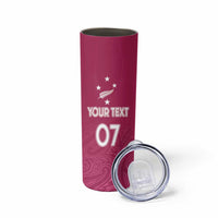 Personalised New Zealand Rugby Skinny Tumbler Aotearoa Champions - Pink Version