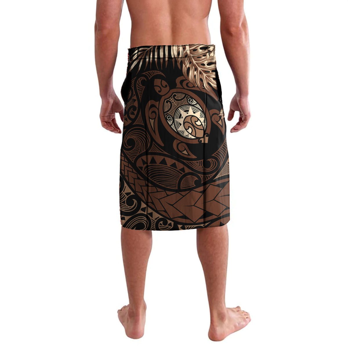 Father's Day Polynesian Pattern Lavalava Tropical Humpback Whale
