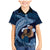 Father's Day Polynesian Pattern Family Matching Mermaid Dress and Hawaiian Shirt Tropical Humpback Whale - Navy