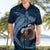 Father's Day Polynesian Pattern Hawaiian Shirt Tropical Humpback Whale - Navy