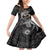 Father's Day Polynesian Pattern Family Matching Mermaid Dress and Hawaiian Shirt Tropical Humpback Whale - Black