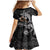 Father's Day Polynesian Pattern Family Matching Mermaid Dress and Hawaiian Shirt Tropical Humpback Whale - Black