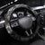 Father's Day Polynesian Pattern Steering Wheel Cover Tropical Humpback Whale - Black