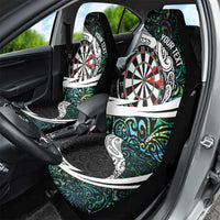 Personalized NZ Darts Car Seat Cover Paua Shell Maori Koru Whakairo - Polynesian Pride