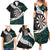 Personalized NZ Darts Family Matching Summer Maxi Dress and Hawaiian Shirt Paua Shell Maori Koru Whakairo - Polynesian Pride