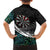 Personalized NZ Darts Family Matching Tank Maxi Dress and Hawaiian Shirt Paua Shell Maori Koru Whakairo - Polynesian Pride
