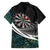 Personalized NZ Darts Family Matching Tank Maxi Dress and Hawaiian Shirt Paua Shell Maori Koru Whakairo - Polynesian Pride