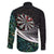 Personalized NZ Darts Family Matching Tank Maxi Dress and Hawaiian Shirt Paua Shell Maori Koru Whakairo - Polynesian Pride