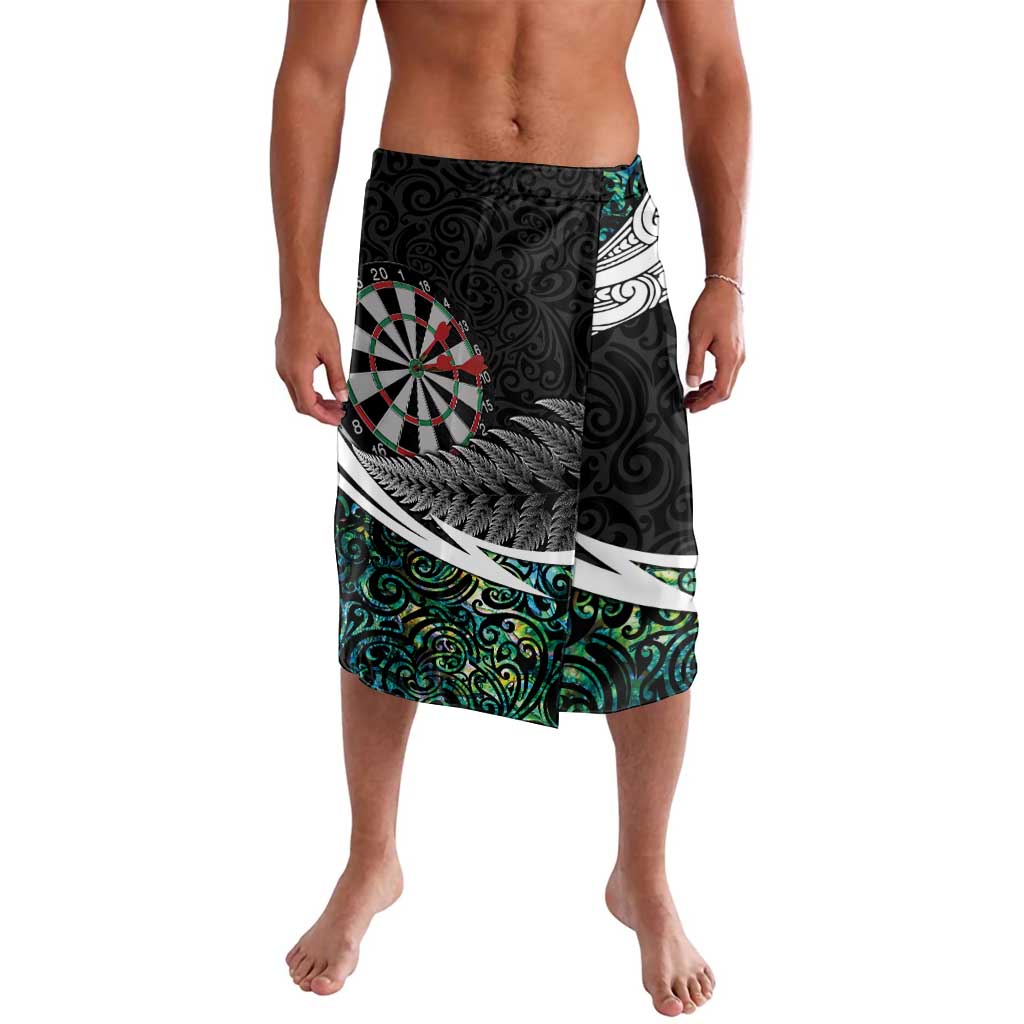 Personalized NZ Darts Lavalava Paua Shell Maori Koru Whakairo - Polynesian Pride
