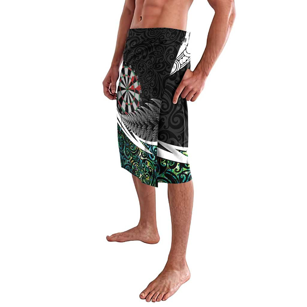 Personalized NZ Darts Lavalava Paua Shell Maori Koru Whakairo - Polynesian Pride