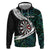 Personalized NZ Darts Zip Hoodie Paua Shell Maori Koru Whakairo - Polynesian Pride
