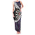 Personalized NZ Darts Family Matching Tank Maxi Dress and Hawaiian Shirt Paua Shell Maori Koru Whakairo - Purple - Polynesian Pride
