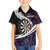 Personalized NZ Darts Family Matching Tank Maxi Dress and Hawaiian Shirt Paua Shell Maori Koru Whakairo - Purple - Polynesian Pride