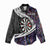 Personalized NZ Darts Women Casual Shirt Paua Shell Maori Koru Whakairo - Purple - Polynesian Pride