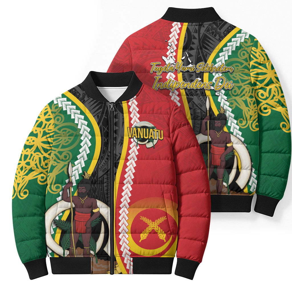 Ni-Vanuatu Indipendens Dei Celebretem Bomber Puffer Jacket Yumi Yumi Yumi
