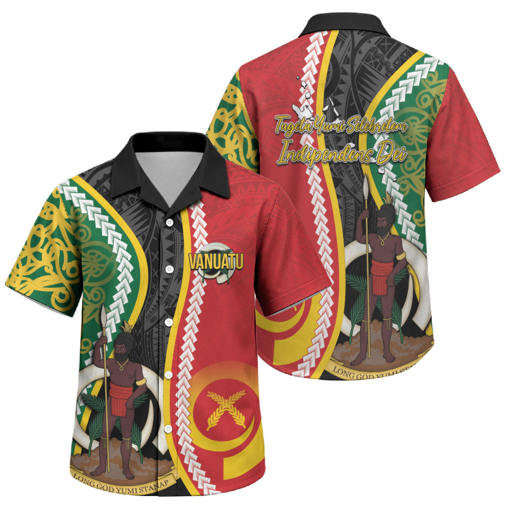 Ni-Vanuatu Indipendens Dei Celebretem Family Matching Puletasi and Hawaiian Shirt Yumi Yumi Yumi