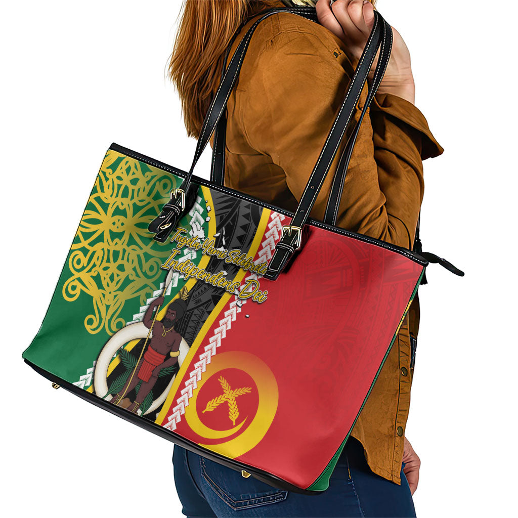 Ni-Vanuatu Indipendens Dei Celebretem Leather Tote Bag Yumi Yumi Yumi