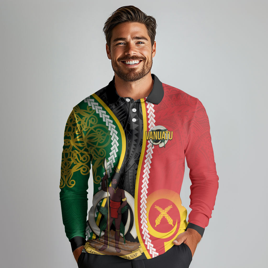 Ni-Vanuatu Indipendens Dei Celebretem Long Sleeve Polo Shirt Yumi Yumi Yumi