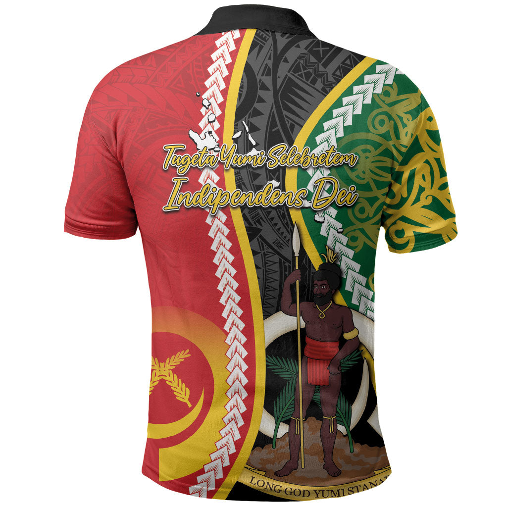 Ni-Vanuatu Indipendens Dei Celebretem Polo Shirt Yumi Yumi Yumi LT7 - Polynesian Pride