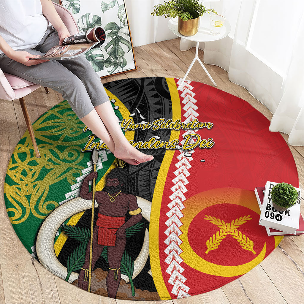 Ni-Vanuatu Indipendens Dei Celebretem Round Carpet Yumi Yumi Yumi