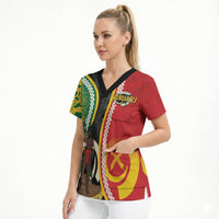 Ni-Vanuatu Indipendens Dei Celebretem Scrub Top Yumi Yumi Yumi