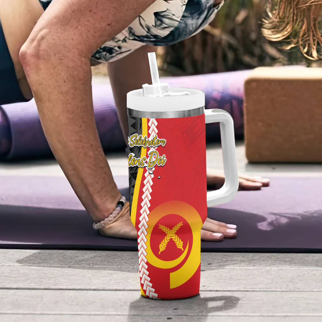 Ni-Vanuatu Indipendens Dei Celebretem Tumbler With Handle Yumi Yumi Yumi