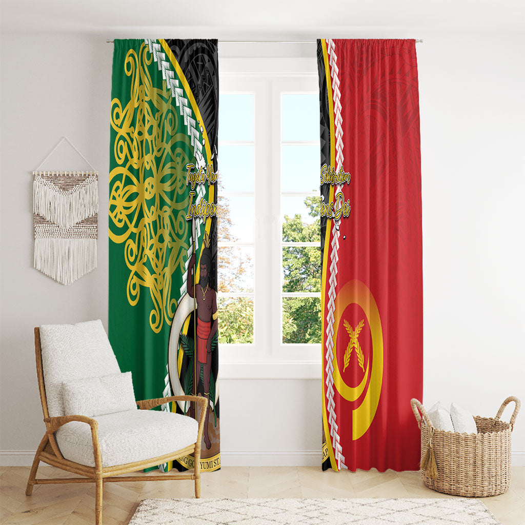 Ni-Vanuatu Indipendens Dei Celebretem Window Curtain Yumi Yumi Yumi