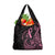 Polynesian Pink Power Grocery Bag Breast Cancer Ribbon Turtle and Flowers