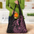 Polynesian Pink Power Grocery Bag Breast Cancer Ribbon Turtle and Flowers
