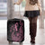 Polynesian Pink Power Luggage Cover Breast Cancer Ribbon Turtle and Flowers