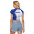 Personalised Queen Victoria School Raglan Cropped T Shirt QVS Old Boys LT7 - Polynesian Pride
