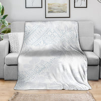 Samoa White Sunday Blanket Hibiscus Special LT7 - Polynesian Pride