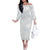 Samoa White Sunday Family Matching Off Shoulder Long Sleeve Dress and Hawaiian Shirt Hibiscus Special LT7 Mom's Dress White - Polynesian Pride
