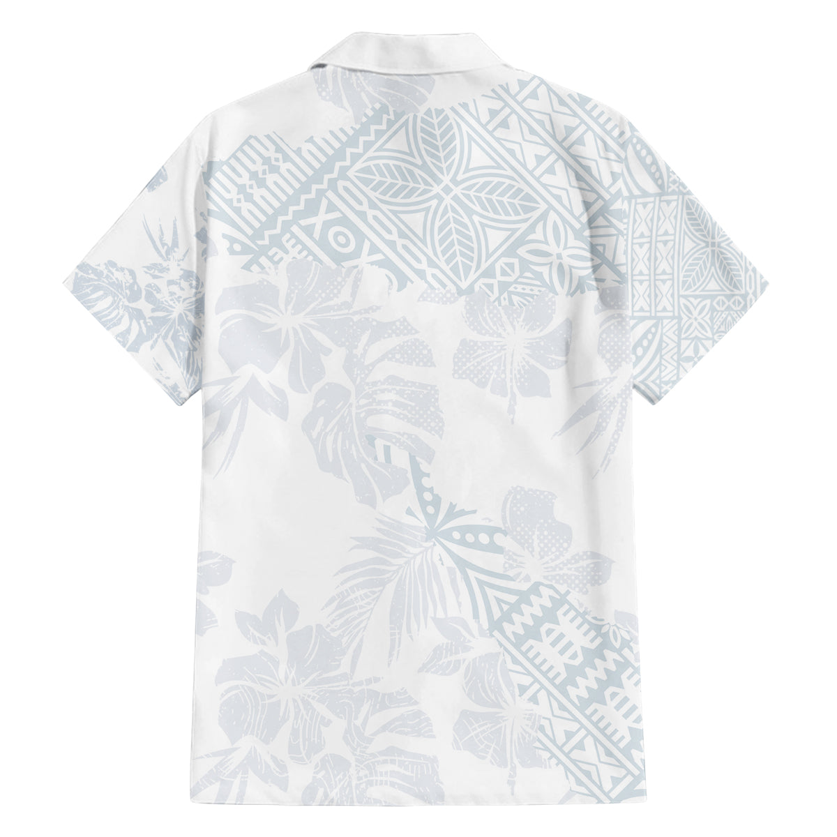 Samoa White Sunday Family Matching Off Shoulder Short Dress and Hawaiian Shirt Hibiscus Special LT7 - Polynesian Pride