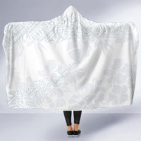 Samoa White Sunday Hooded Blanket Hibiscus Special LT7 - Polynesian Pride