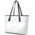 Samoa White Sunday Leather Tote Bag Hibiscus Special LT7 - Polynesian Pride