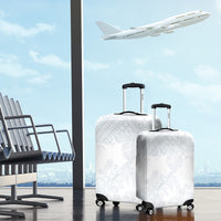 Samoa White Sunday Luggage Cover Hibiscus Special LT7 - Polynesian Pride