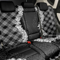 Hawaii Aloha Plumeria Lei Black Palaka Back Car Seat Cover - Polynesian Pride
