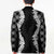 Hawaii Aloha Plumeria Lei Black Palaka Blazer - Polynesian Pride