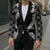 Hawaii Aloha Plumeria Lei Black Palaka Blazer - Polynesian Pride