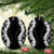 Hawaii Aloha Plumeria Lei Black Palaka Ceramic Ornament - Polynesian Pride