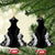 Hawaii Aloha Plumeria Lei Black Palaka Ceramic Ornament - Polynesian Pride