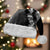 Hawaii Aloha Plumeria Lei Black Palaka Christmas Santa Hat - Polynesian Pride