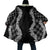 Hawaii Aloha Plumeria Lei Black Palaka Cloak - Polynesian Pride