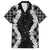Hawaii Aloha Plumeria Lei Black Palaka Family Matching Summer Maxi Dress and Hawaiian Shirt - Polynesian Pride